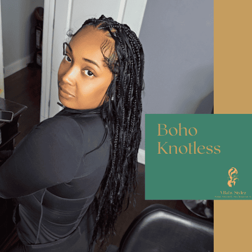 Boho Knotless Braids